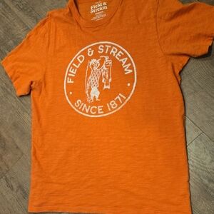 Field & Stream Vibrant Orange Tee with Logo